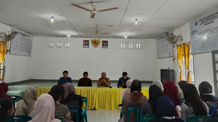 Desa Martebing Menjadi Tuan Rumah Evaluasi Sensus Ekonomi Tahun 2026
